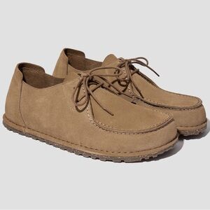 Birkenstock Utti Lace Suede Leather - Gray Taupe US12 Moccasin-inspired shoes